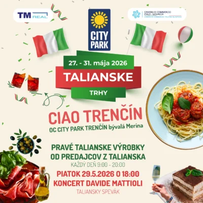 talianske Trhy city park trencin